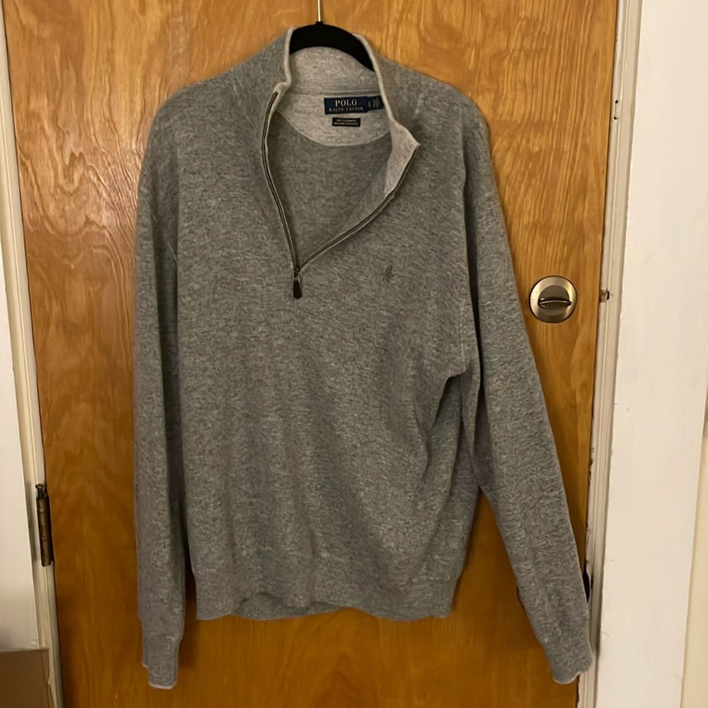 Polo Cashmere 1/4 Zip Sweater